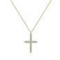 Christiana 18k Gold Cross Necklace