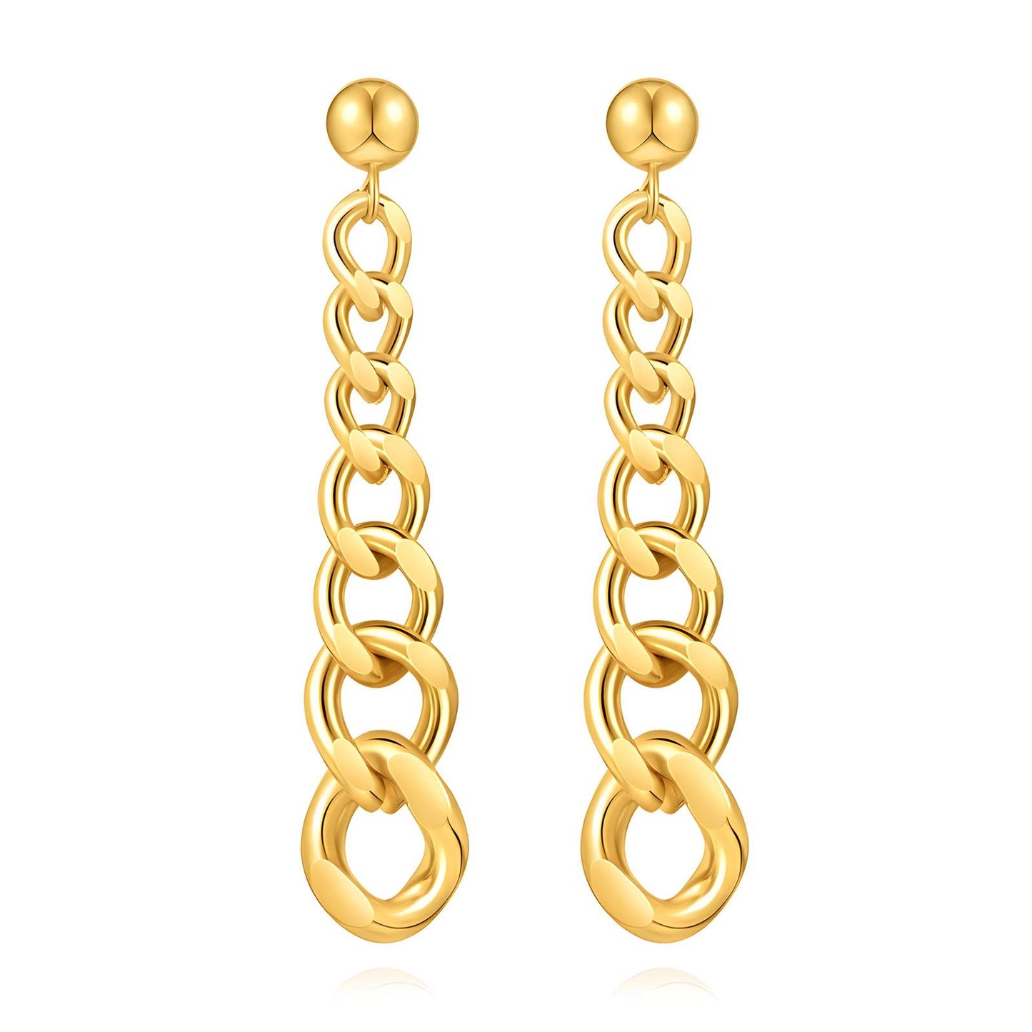 Drop chain Links  earrings