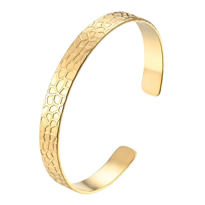 Bracelet, 18K Gold Plated Steel