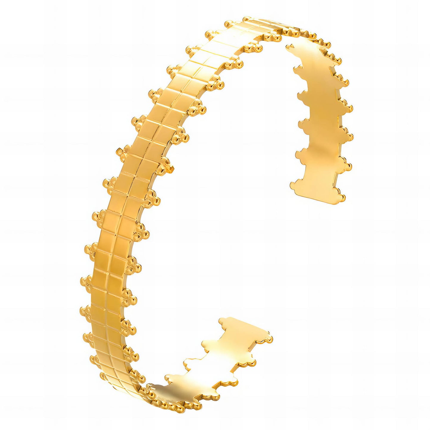 Bracelet, 18K Gold Plated Steel