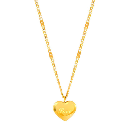 Serenity 18k Gold Heart Necklace