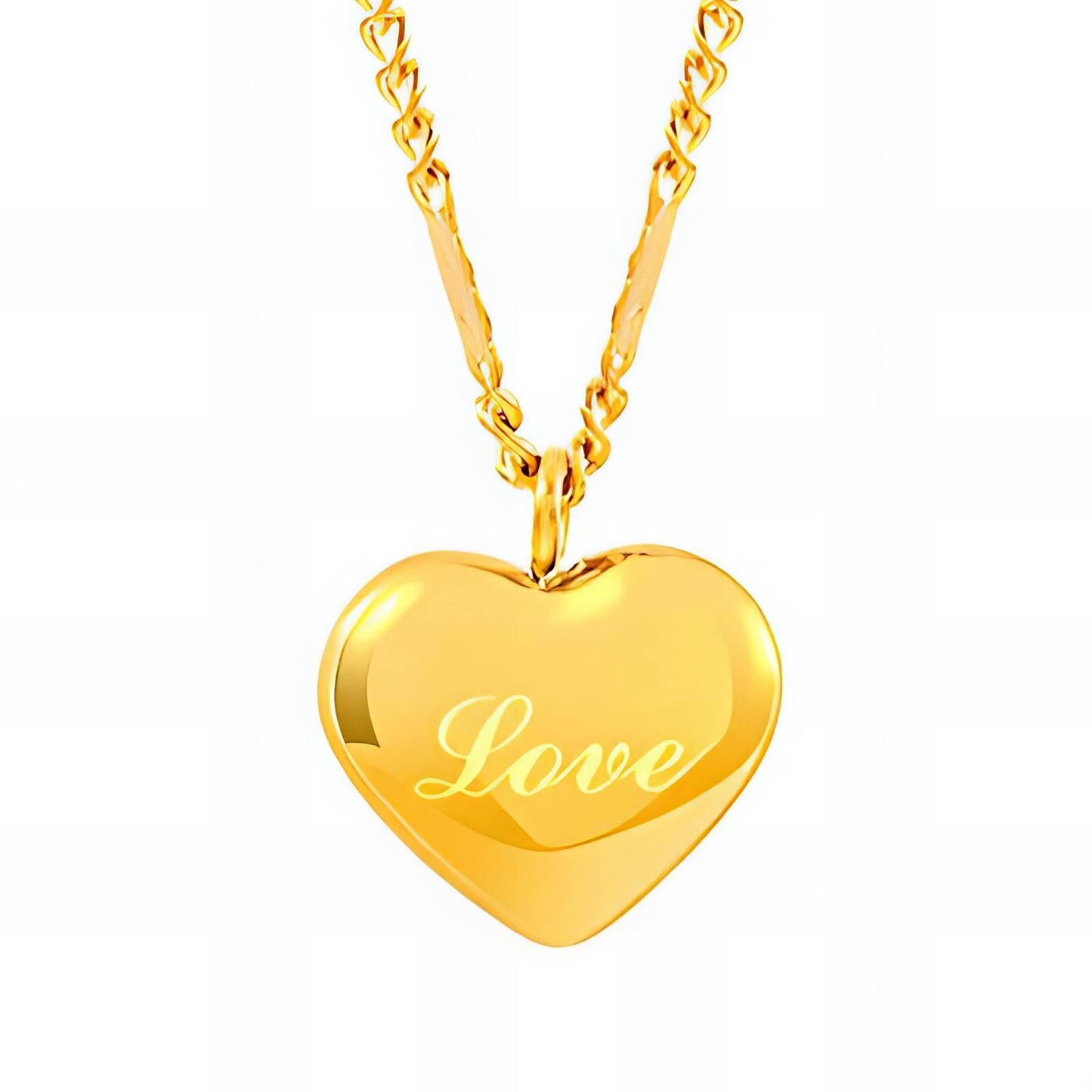 Serenity 18k Gold Heart Necklace