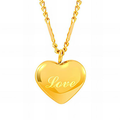 Serenity 18k Gold Heart Necklace