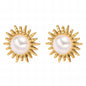 Sunburst Pearl Earrings