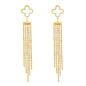 Clover Tassel Earrings