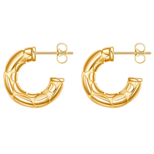 Arabella 18k Gold Hoop Earrings