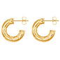 Arabella 18k Gold Hoop Earrings