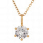 Round Cubic Zirconia Solitaire Pendant