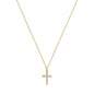 Christina 18K Gold Plated Steel Cross Pendant Necklace