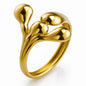 Ring, 18K Gold Plated Steel