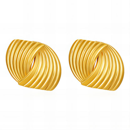 Aurelle Gold-Tone Swirl Earrings