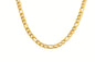 Margaret Figaro Chain Necklace - Figaro Choker - Dainty Gold Chain: Yellow Gold
