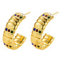Natty Earrings, 18K Gold Plated Steel