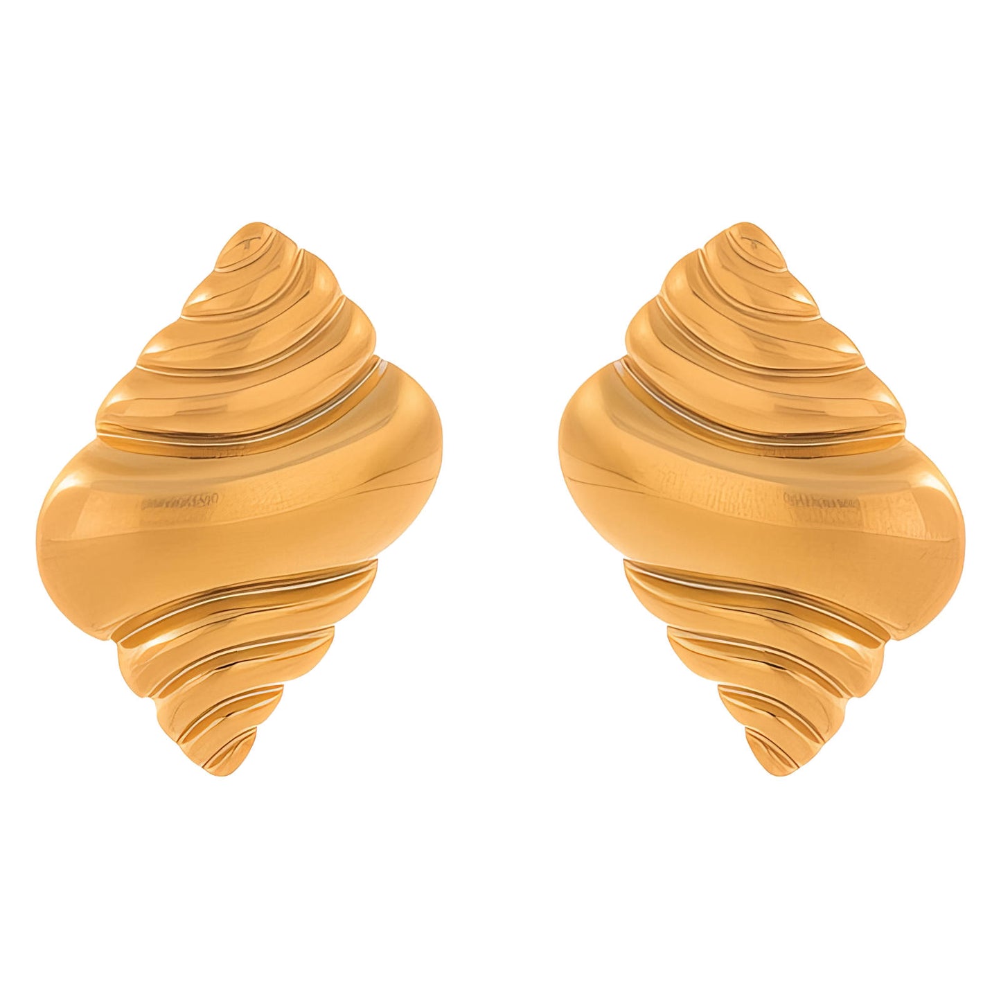 Eliane 18k Gold 
Gold Conch Shell Earrings