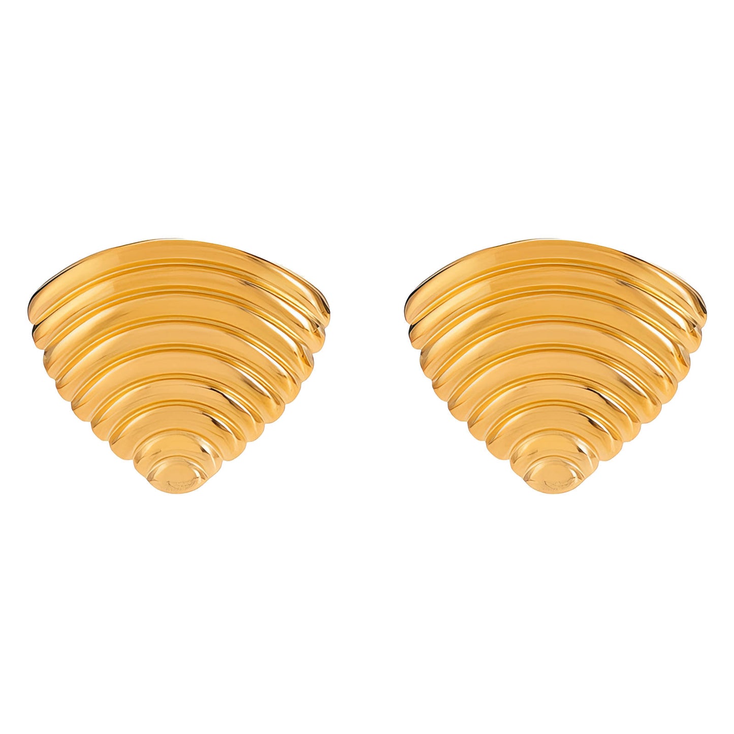Stella 18k Gold 
Gold Tone Statement Earrings