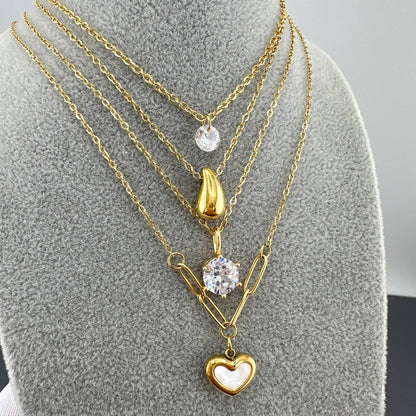 Round Cubic Zirconia Solitaire Pendant
