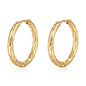 Gold Tone Hammered Earrings