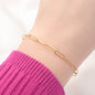 Bold 18k Gold Bracelets - Waterproof Thick Chain Bracelets