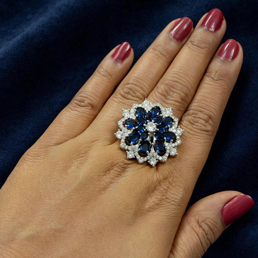 Trendy CZ Ring