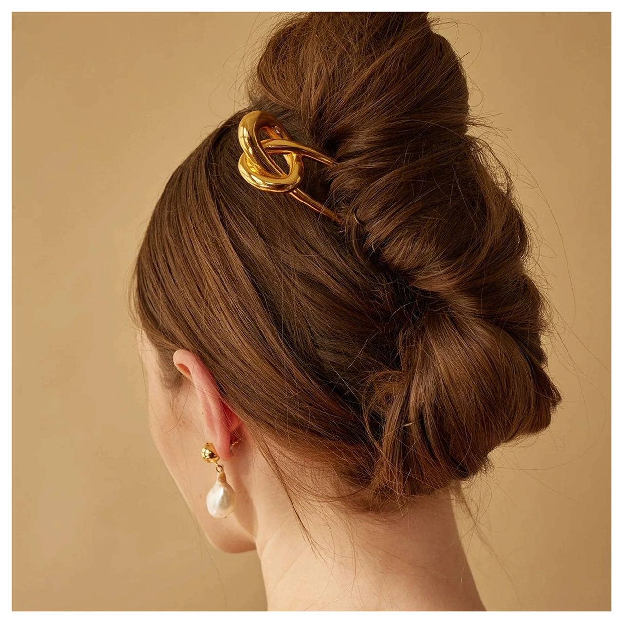 Minimalist Metal Hair Clips – Effortless Updos: Gold