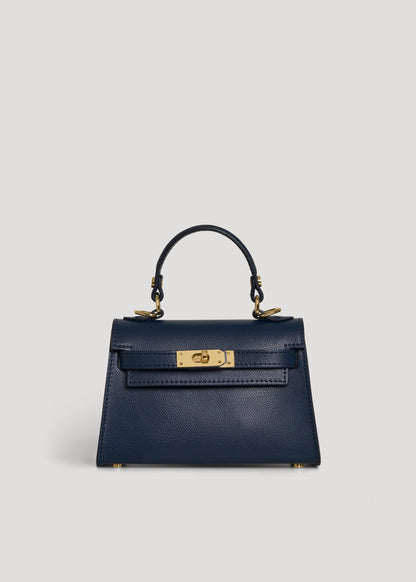 Victoria Bag in Navy Blue Epson Leather