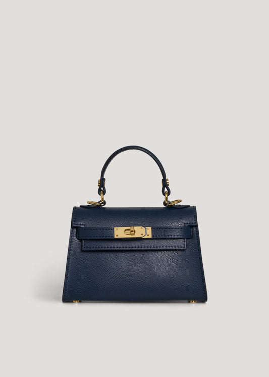 Victoria Bag in Navy Blue Epson Leather