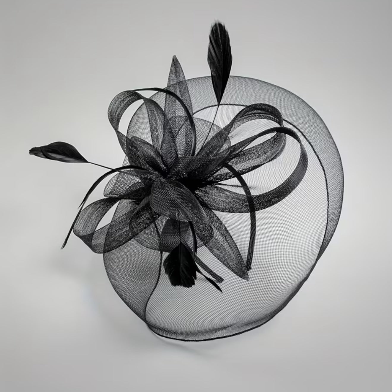 Mesh Feather Fascinators