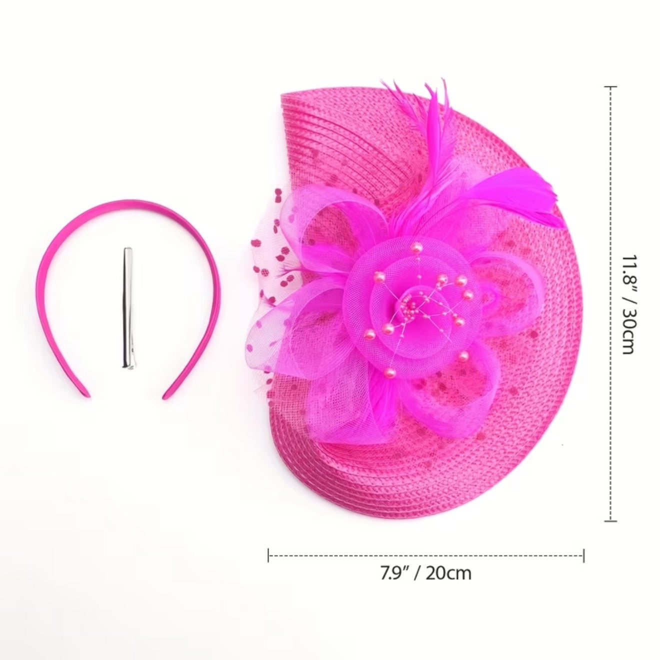 Flower Mesh Feathers Hair Fascinators