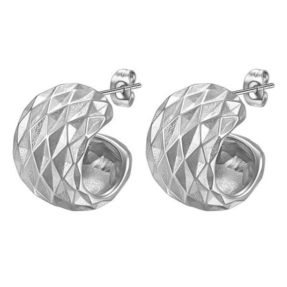 Zephyr Textured Hoop Earrings