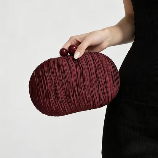 Regal Burgundy Clutch