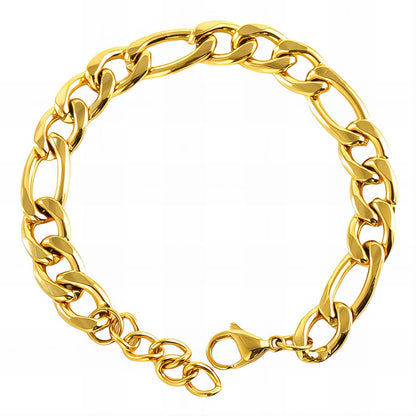 Classic Figaro chain bracelets.