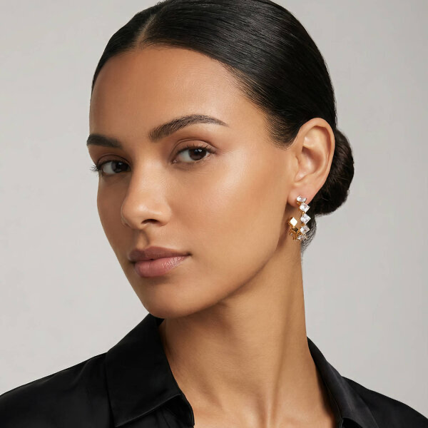 Clear Crystal Earrings