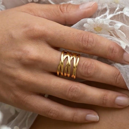 Interlocking Cuff Ring