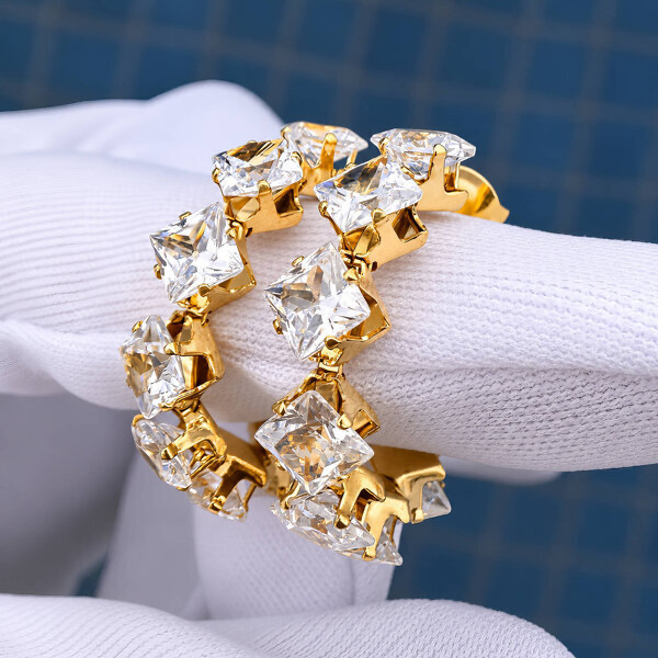 Clear Crystal Earrings
