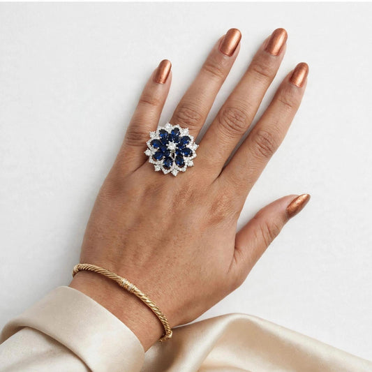 Trendy CZ Ring