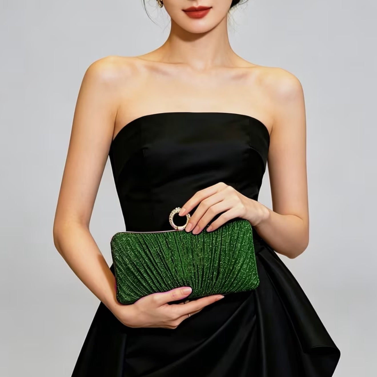 Pleated Royale Clutch
