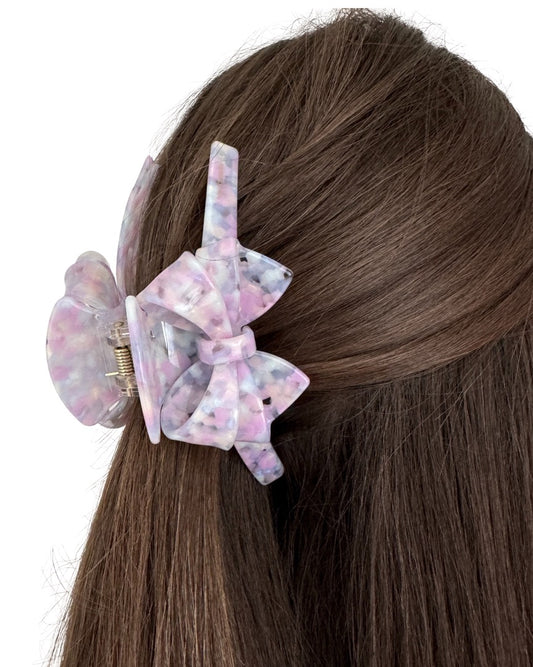 Cellulose Acetate Bow Hair Claws Clips