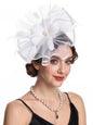 Champagne Flower Feather Fascinator