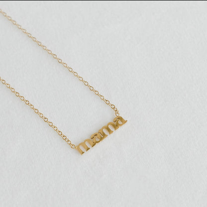 Dainty Gold Mama Necklace