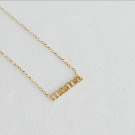 Dainty Gold Mama Necklace