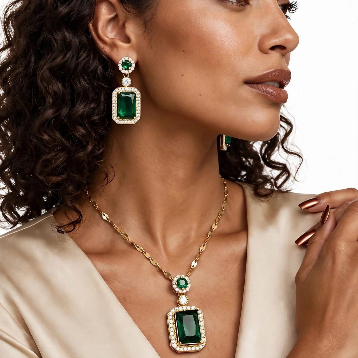 Emerald Earrings