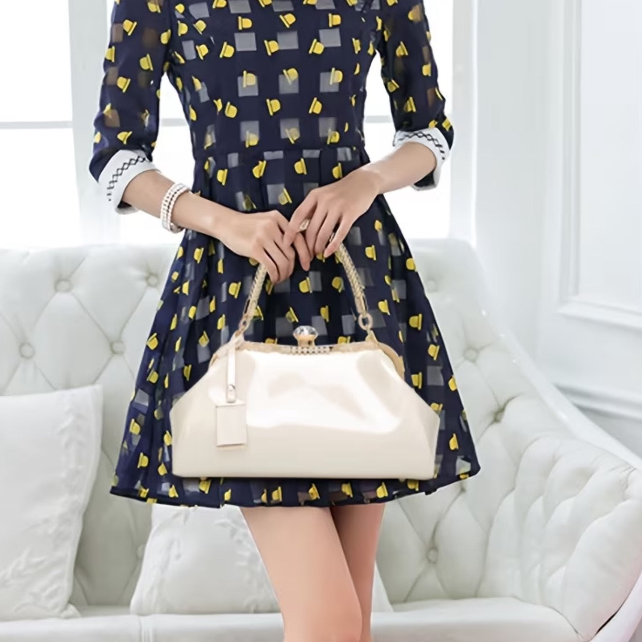The Ivory  Royale  Bag