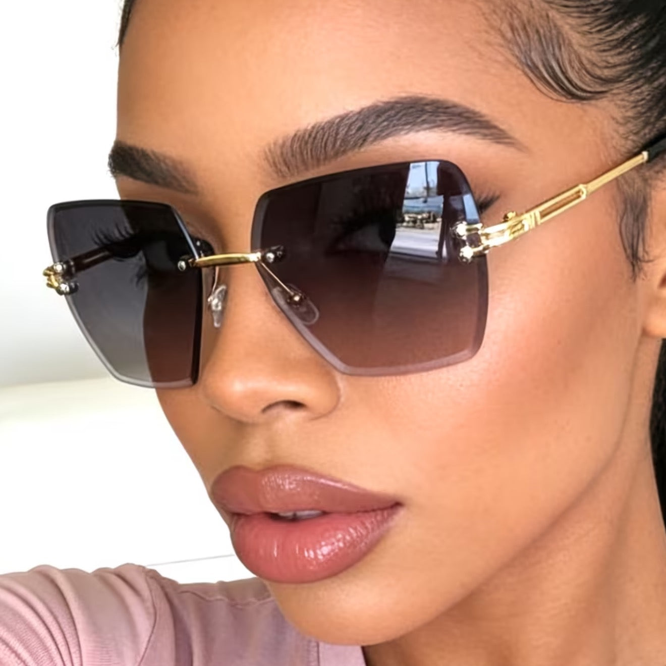 Rimless Sunglasses