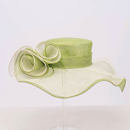 Double Layer Of Sinamay Floppy Hat