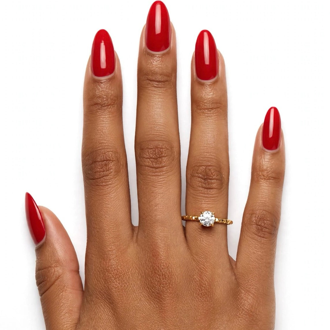 Curbic Zirconia Ring