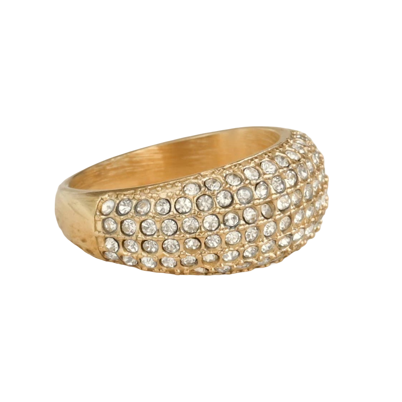 Tessa Chunky Dome Rings - B Pavé Diamond