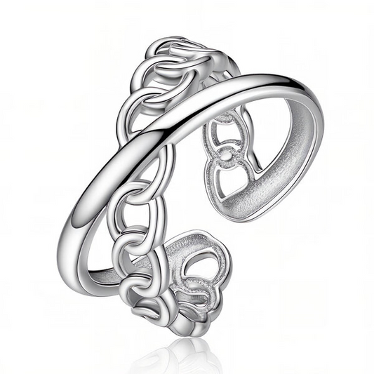 Silver Chain Link Toe Ring