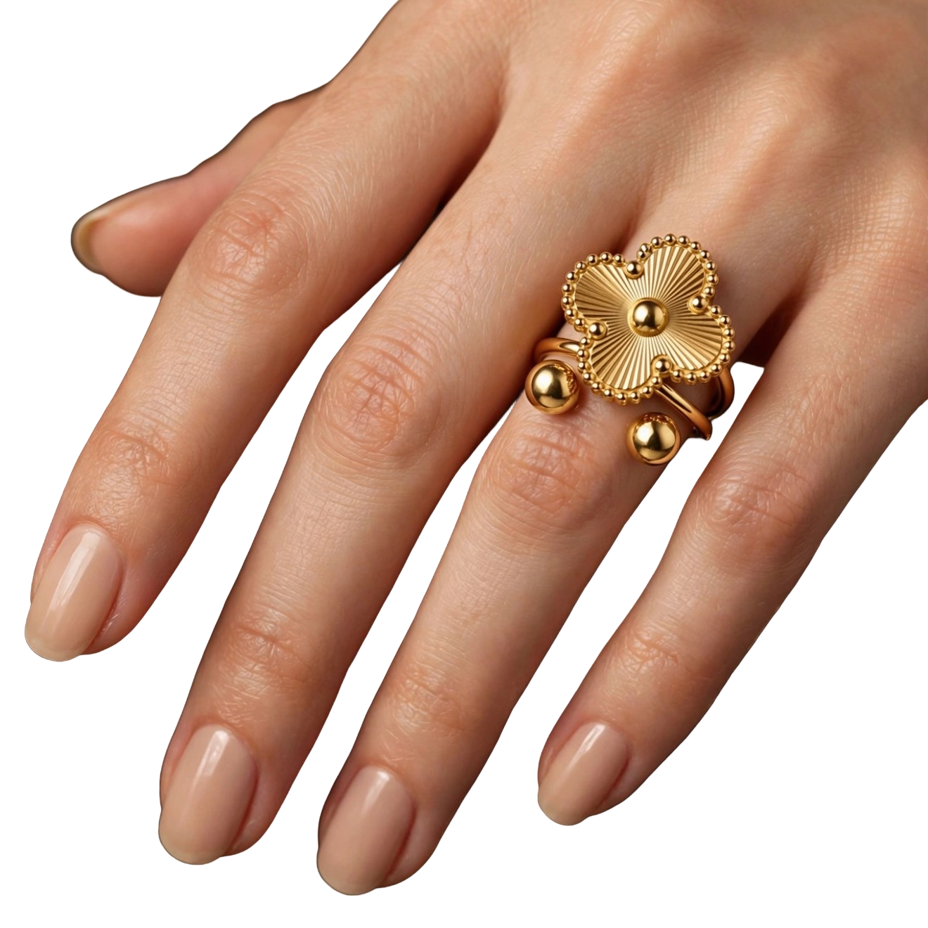 Flower Finger Ring