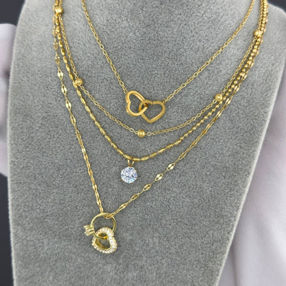 Bertina Hearts Necklace.