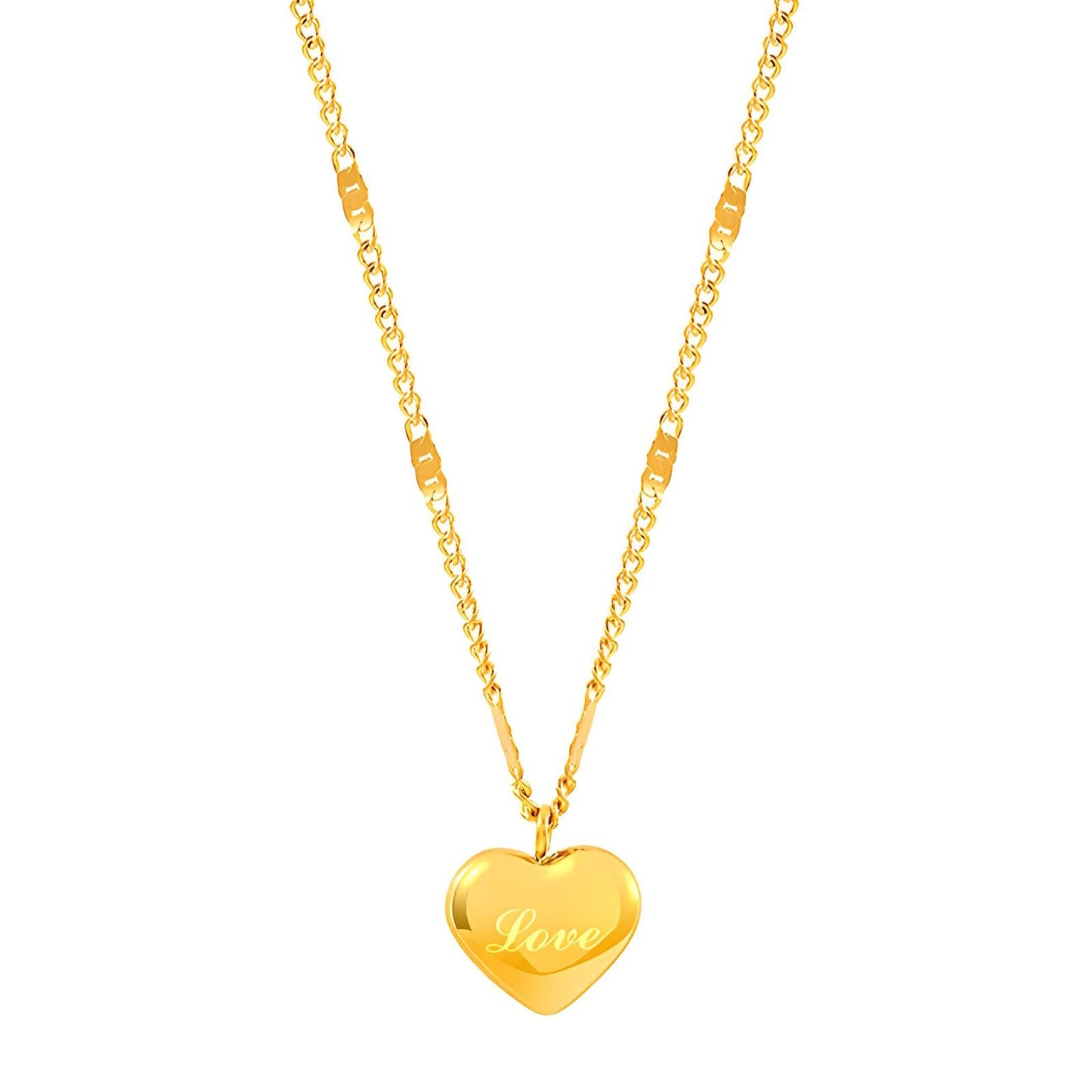 Serenity 18k Gold Heart Necklace